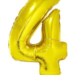 Balão número 4 – Ouro - Sem gás (vazio)