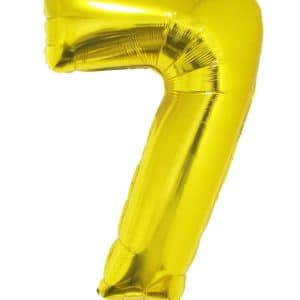 Balão número 7 – Ouro - Sem gás (vazio)